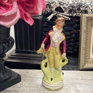 Vintage Coventry Figurine of Gentleman in Pink Jacket and Yellow Trousers!